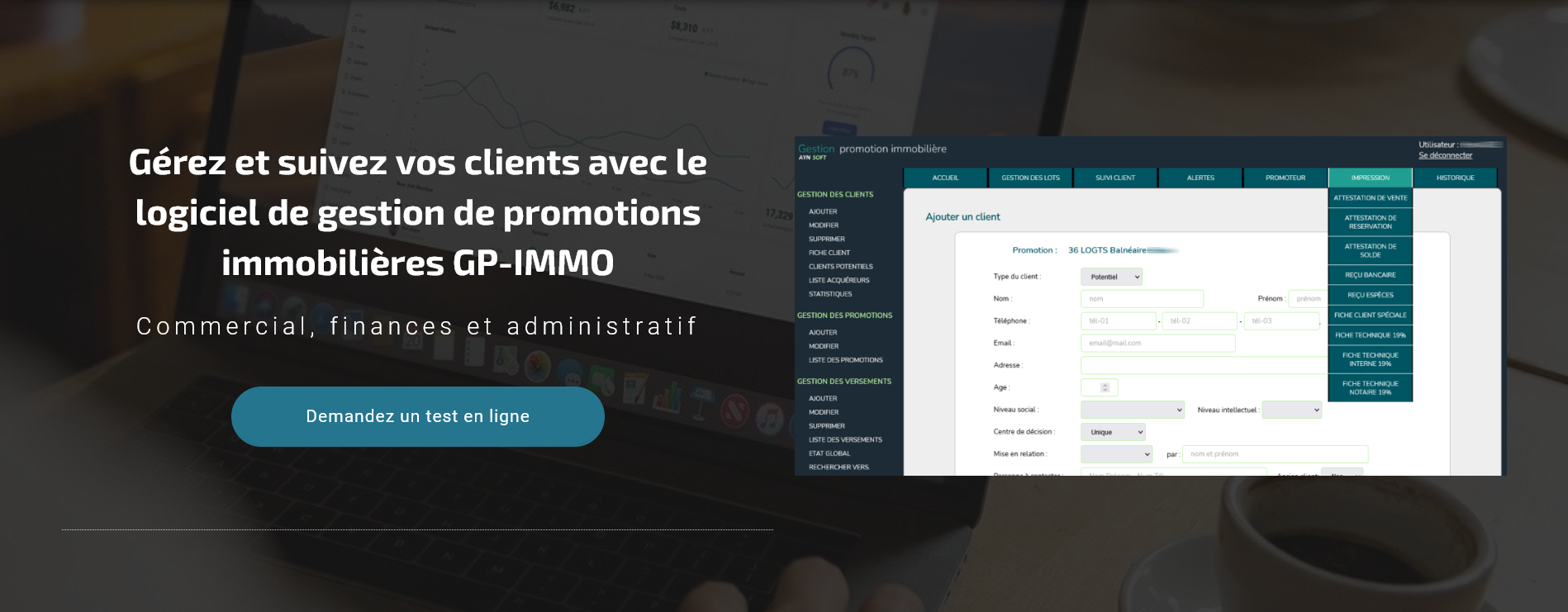 Logiciel de gestion de projets immobiliers